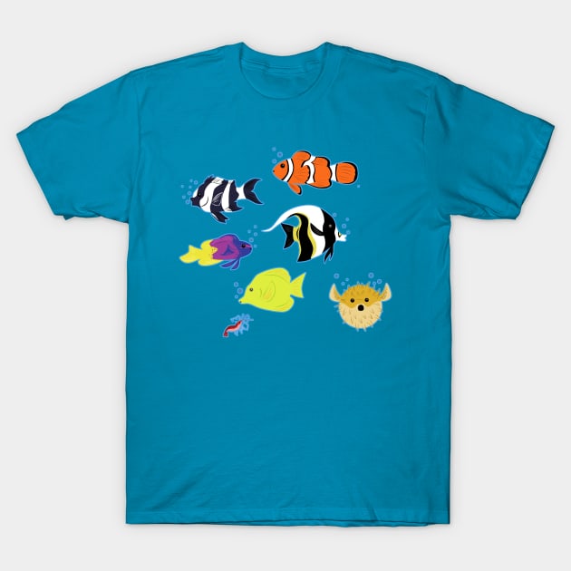 Clownfish and Friends T-Shirt by SakuraDragon